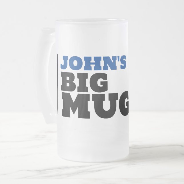 PERSONALISIERTE RUGGED MAN BIG TASSE (Vorderseite Links)