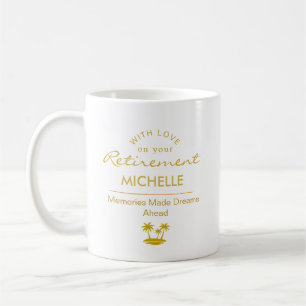 Personalisierte Ruhestandserinnerungen Machen Träu Kaffeetasse