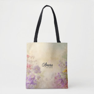 Personalisierte ruhige Vintage-Blumentasche