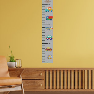 Personalisierte Ruler Growth Charts für Jungen Poster