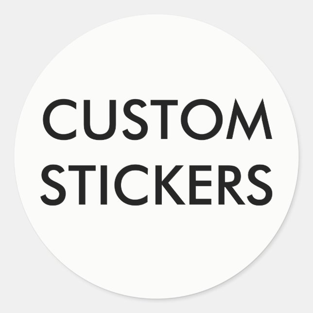 Personalisierte Runde-Aufkleber-Leere Runder Aufkleber (Vorderseite)