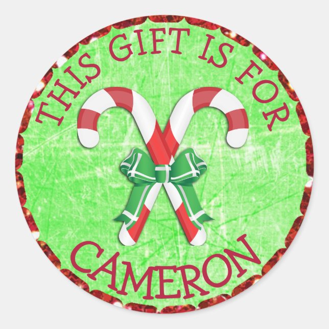 Personalisierte Runder Aufkleber (Vorderseite)