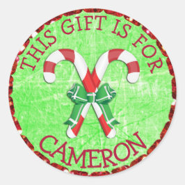 Personalisierte Runder Aufkleber