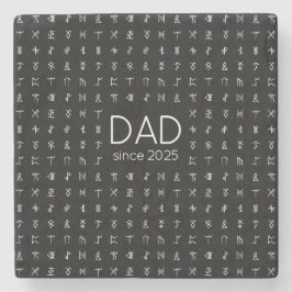 Personalisierte Runensymbole Stone-Untersetzer für Steinuntersetzer