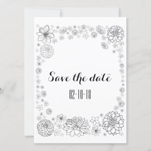 Personalisierte rustikale florale Hochzeitseinladu Einladung