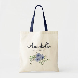 Personalisierte Rustikale Flotte Blue Bridesmaid Tragetasche