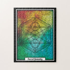 Personalisierte Sacred Geometry Mandala Puzzle