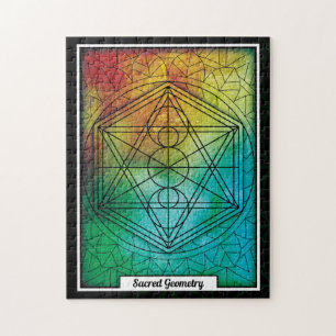 Personalisierte Sacred Geometry Mandala Puzzle
