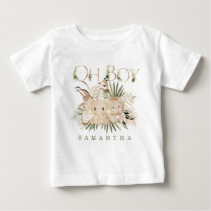 Personalisierte Safari-Baby-Shirts Baby T-shirt
