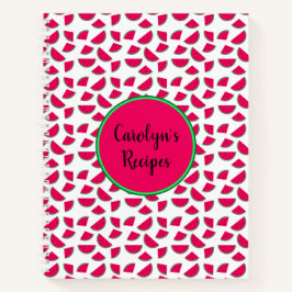 Personalisierte, saftige Frucht, rote Wassermelone Notizbuch