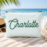 Personalisierte Salbeigrüne Minze Bay Reisetasche