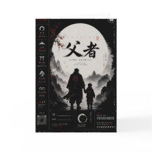 Personalisierte Samurai-Vatertagskarte