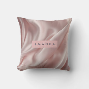 Personalisierte sanfte Pastell-Satin-Eleganz Kissen