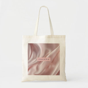Personalisierte sanfte Pastell-Satin-Eleganz Tragetasche