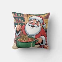 Personalisierte Santa Chef Pasta Nacht Kissen
