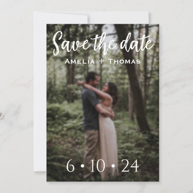 personalisierte Save the Date Einladungen (Vorderseite)