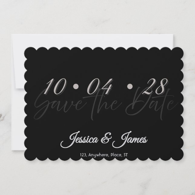 Personalisierte Save-the-Date-Karten nach Maß Save The Date (Vorderseite)