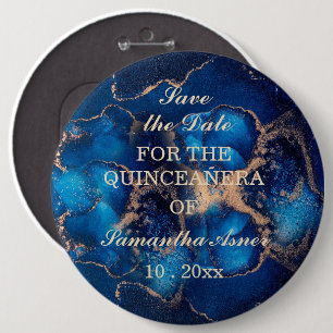 Personalisierte 'Save the Date'-Magnete für Quince Button