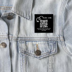 Personalisierte, scannable Website mit QR-Code Button