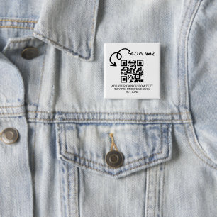 Personalisierte, scannable Website mit QR-Code Button