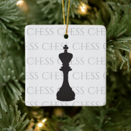 Personalisierte Schach King Classic Piece Moderne Keramikornament
