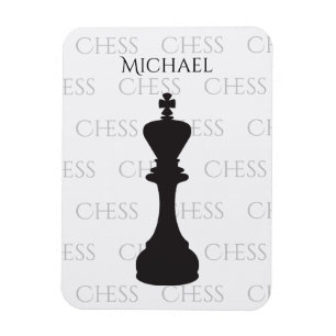 Personalisierte Schach King Classic Piece Moderne Magnet