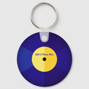 Personalisierte Schallplattenmusik Schlüsselanhänger