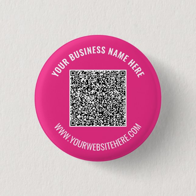 Personalisierte Schaltfläche QR-Code Benutzerdefin Button (Vorderseite)