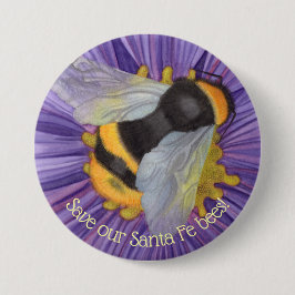 Personalisierte Schaltfläche "Unsere Bienen gerett Button