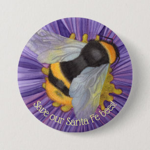 Personalisierte Schaltfläche "Unsere Bienen gerett Button