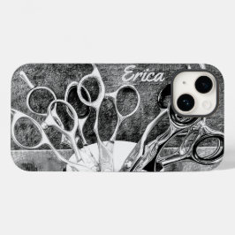 Personalisierte Schere - Hair Stylist-Fall Case-Mate iPhone 14 Hülle