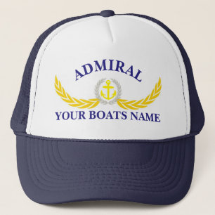 Personalisierte Schiffsnachtsankermotive Truckerkappe