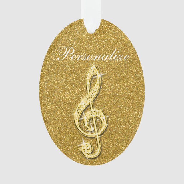 Personalisierte schillernde funkelnd ornament (Vorderseite)