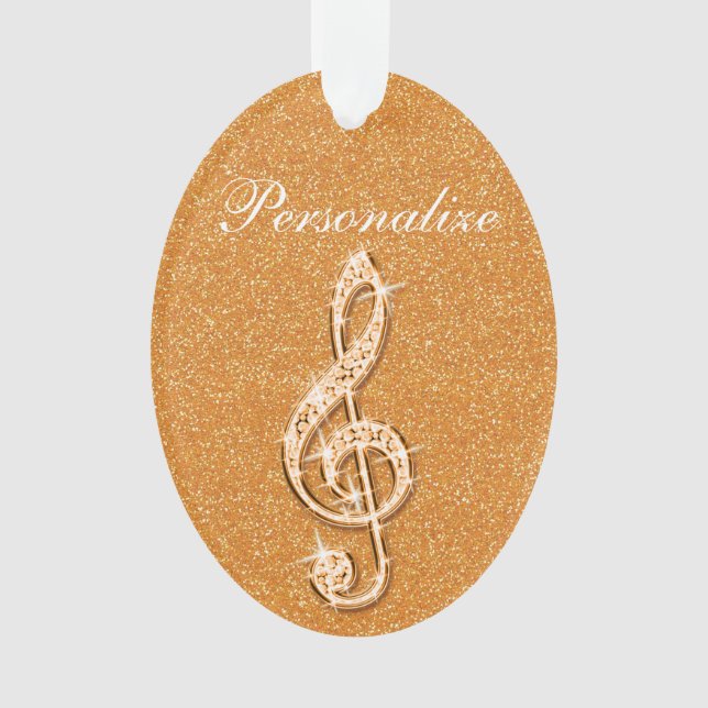 Personalisierte schillernde funkelnd ornament (Vorderseite)