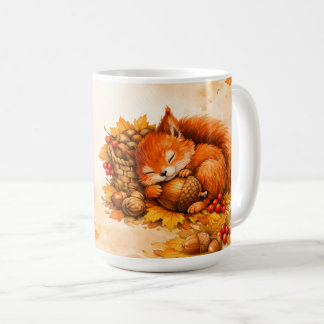 Personalisierte schlafende Eichhörnchen Kuschel-Sa Kaffeetasse