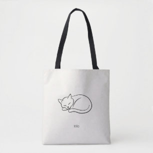 Personalisierte Schlafkatze Minimalistischer Trage