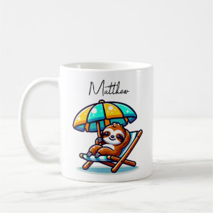 Personalisierte Schläge am Strand Funn Coffee Tass Kaffeetasse