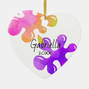 Personalisierte Schlamm-Weihnachtsverzierung Keramik Ornament