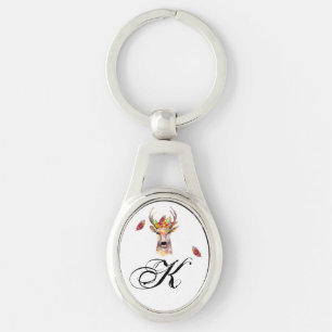 Personalisierte Schlüsselanhänger Boho-Hirsch Bock