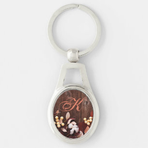 Personalisierte Schlüsselketten-Baumwollzweig auf  Schlüsselanhänger