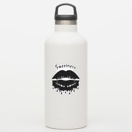Personalisierte Schmelzen der schwarzen Lippen Aufkleber