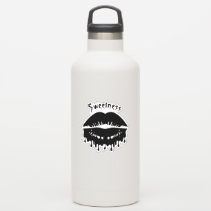 Personalisierte Schmelzen der schwarzen Lippen Aufkleber