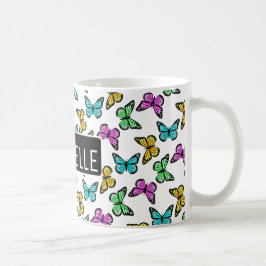 Personalisierte Schmetterlinge Tasse