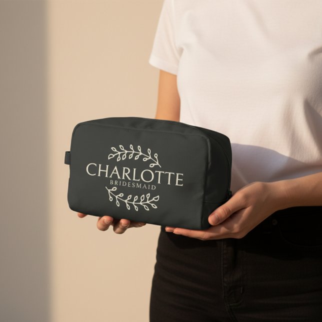 Personalisierte Schminktasche als Geschenk für die Waschbeutel (Bride Squad Cosmetic Bag, Maid of Honor Gift Bag, Personalized Bachelorette Party Favor)