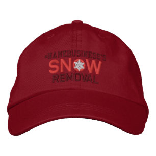 Personalisierte Schneeentfernungsliebhaber - Rot Bestickte Baseballkappe