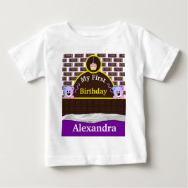 Personalisierte Schokolade Candy Bar Geburtstag Baby T-shirt