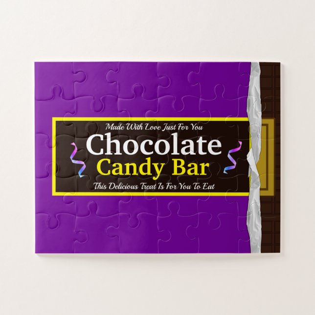 Personalisierte Schokolade Candy Bar Jigsaw Puzzle (Horizontal)