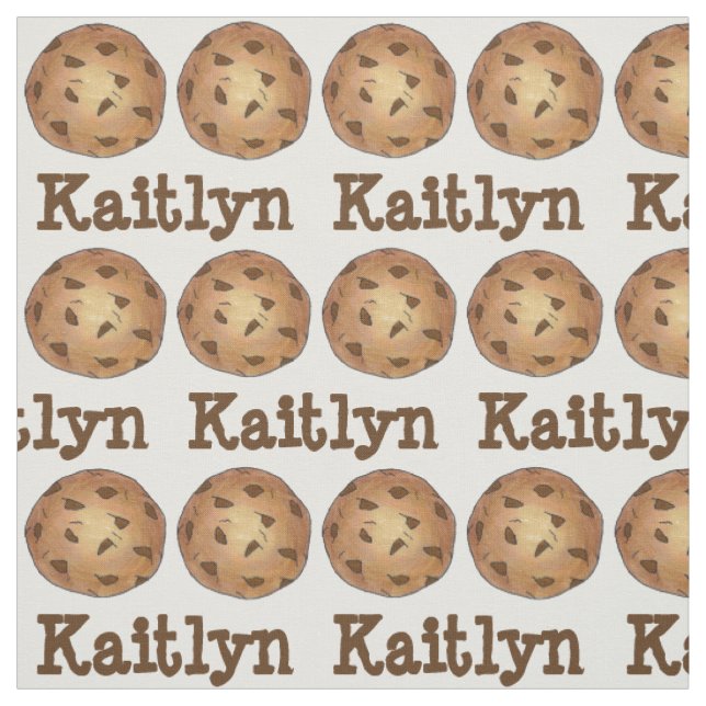 Personalisierte Schokolade Chip Cookie Fabric Stoff (Muster)
