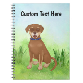 Personalisierte Schokolade Labrador Mix Notizblock