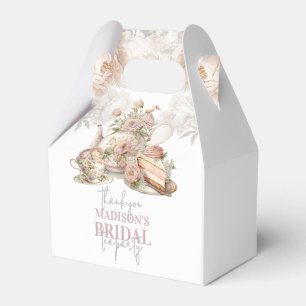 Personalisierte schöne Blumen-Junggesellinnen-Tee- Geschenkschachtel